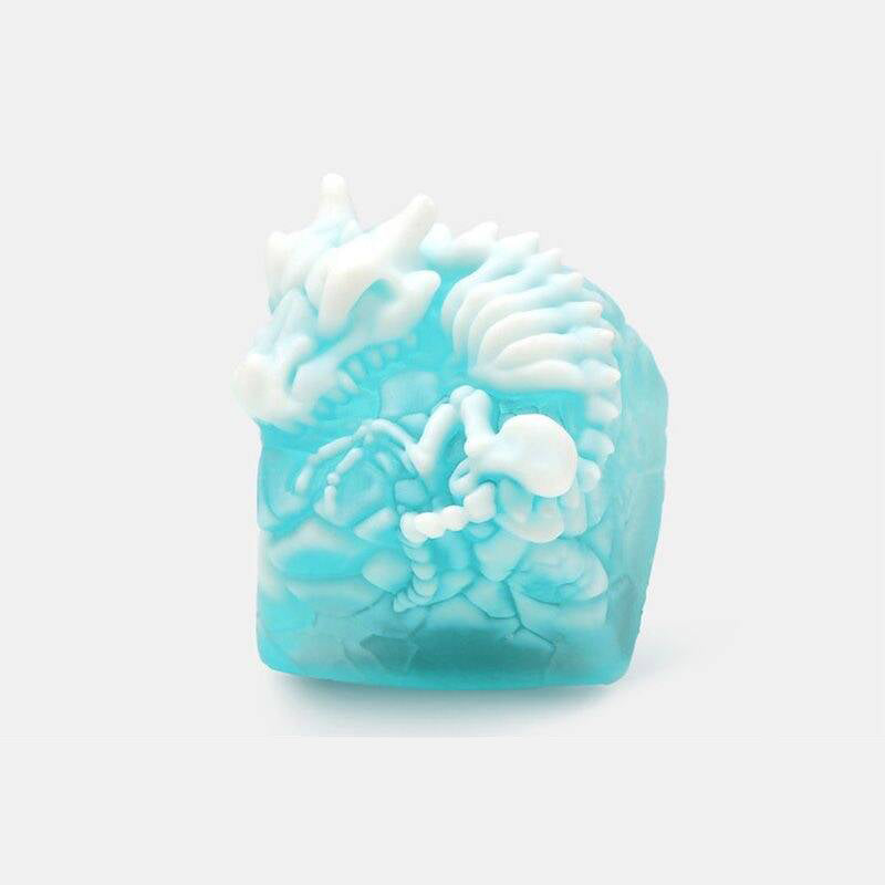 YMDK Keel Special-shaped Keycaps Cool Embossed Three-dimensional Key Caps Resin Translucent Keycap for MX Mechanical Keyboard