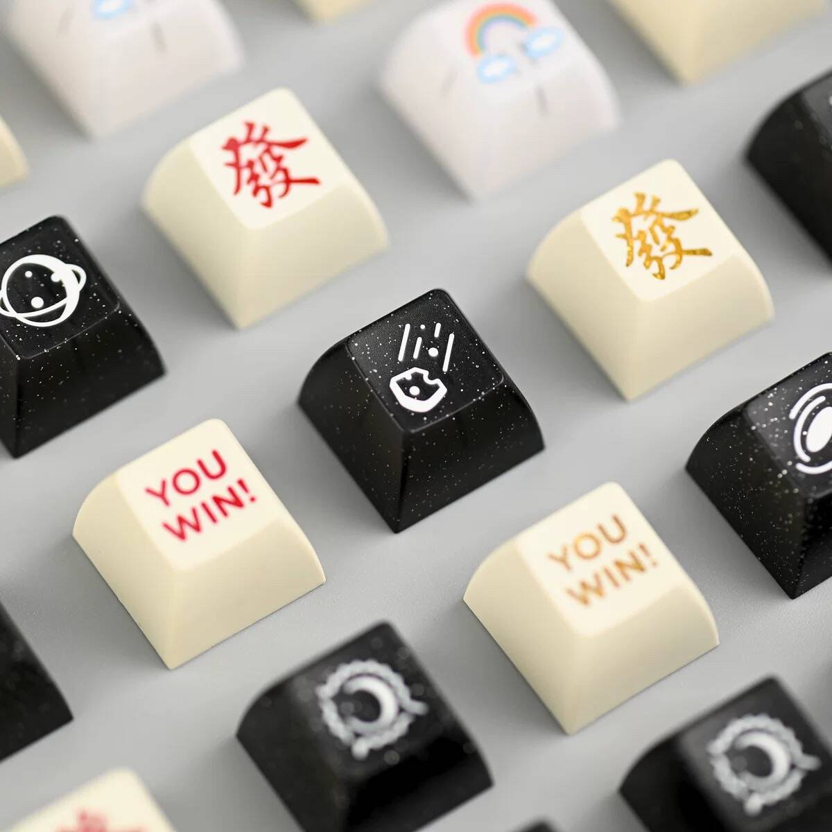 Creative Keycap YMDK Fortune Planet Personalized Keycaps Creative Novel Keycap Dye Sub