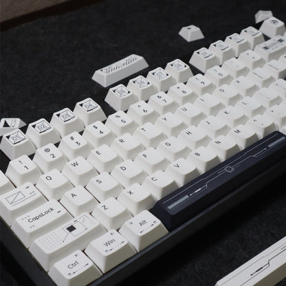 YMDK 139 keys Virtual Space Theme Keycaps PBT Dye Sub Cherry Profile Custom Keycap for 61/68/75/87/98/104/108 MX Mechanical Keyboard