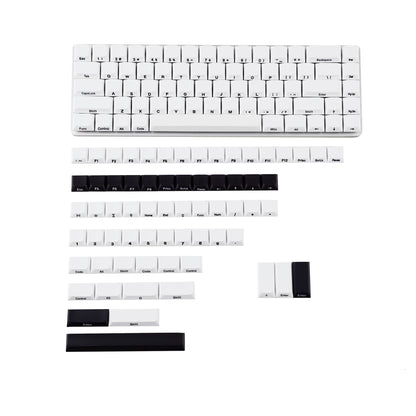 YMDK Ultra-slim Low profile keycap Side Print MX Series PBT Keycap for 61/64/75/87/96 ultra-slim keyboard