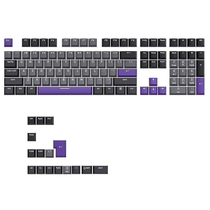 YMDK 126 Keys Blue Mecha Theme Keycaps Cherry Profile PBT Dye Sub Keycaps Cool Custom Key Caps for MX Mechanical Keyboards