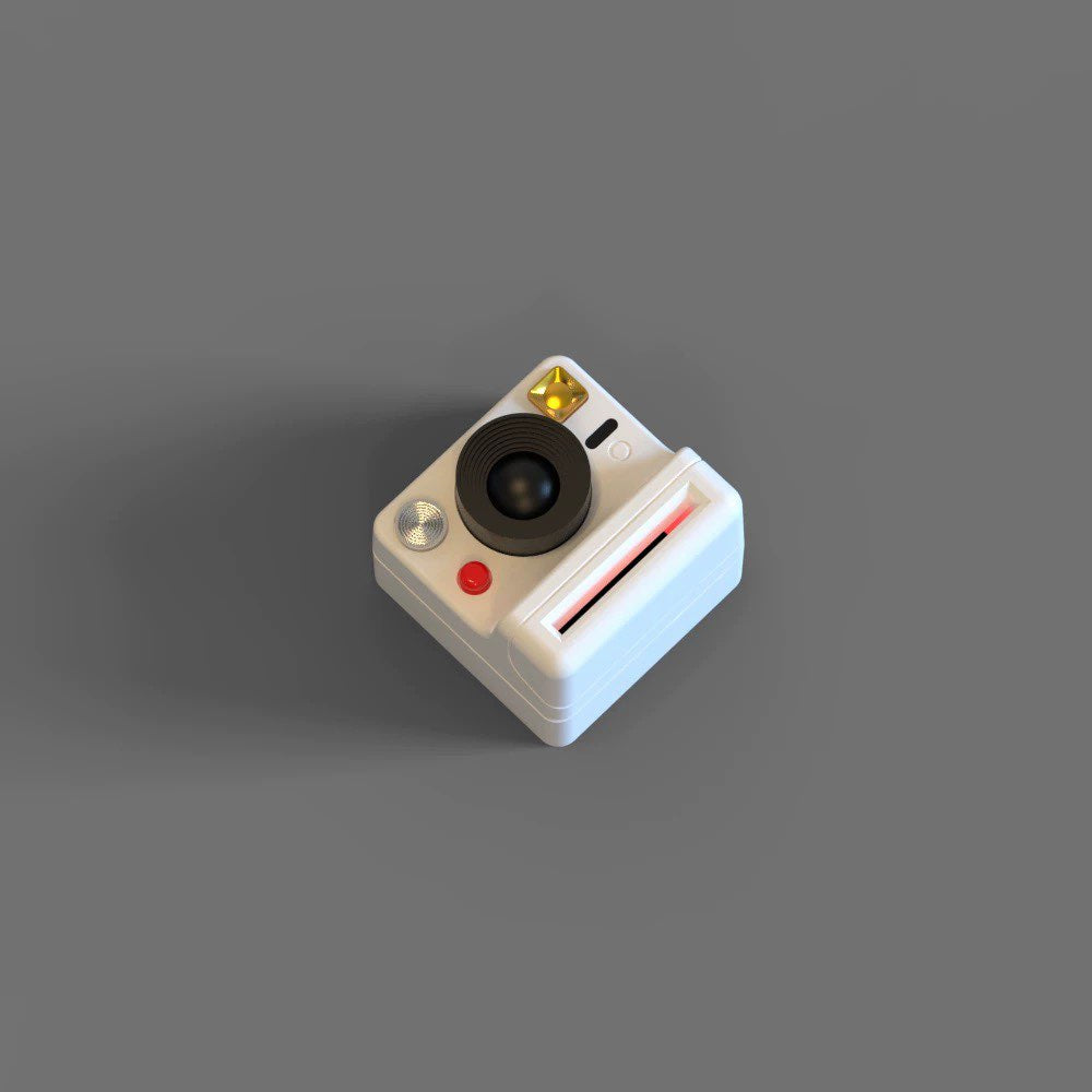 YMDK 1pcs Esc 1u Tab 1.5u Camera Theme Keycaps White Black Blue Personalized Resin 3D Cute Keycap for MX Mechanical Keyboards