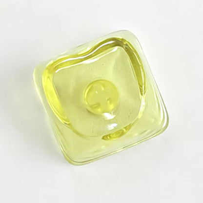YMDK Heart-shaped PBT PC Blank Color Pink White Red Green Blue Yellow Purple 1u Cute Keycaps DIY(Blank PBT 1.6mm)