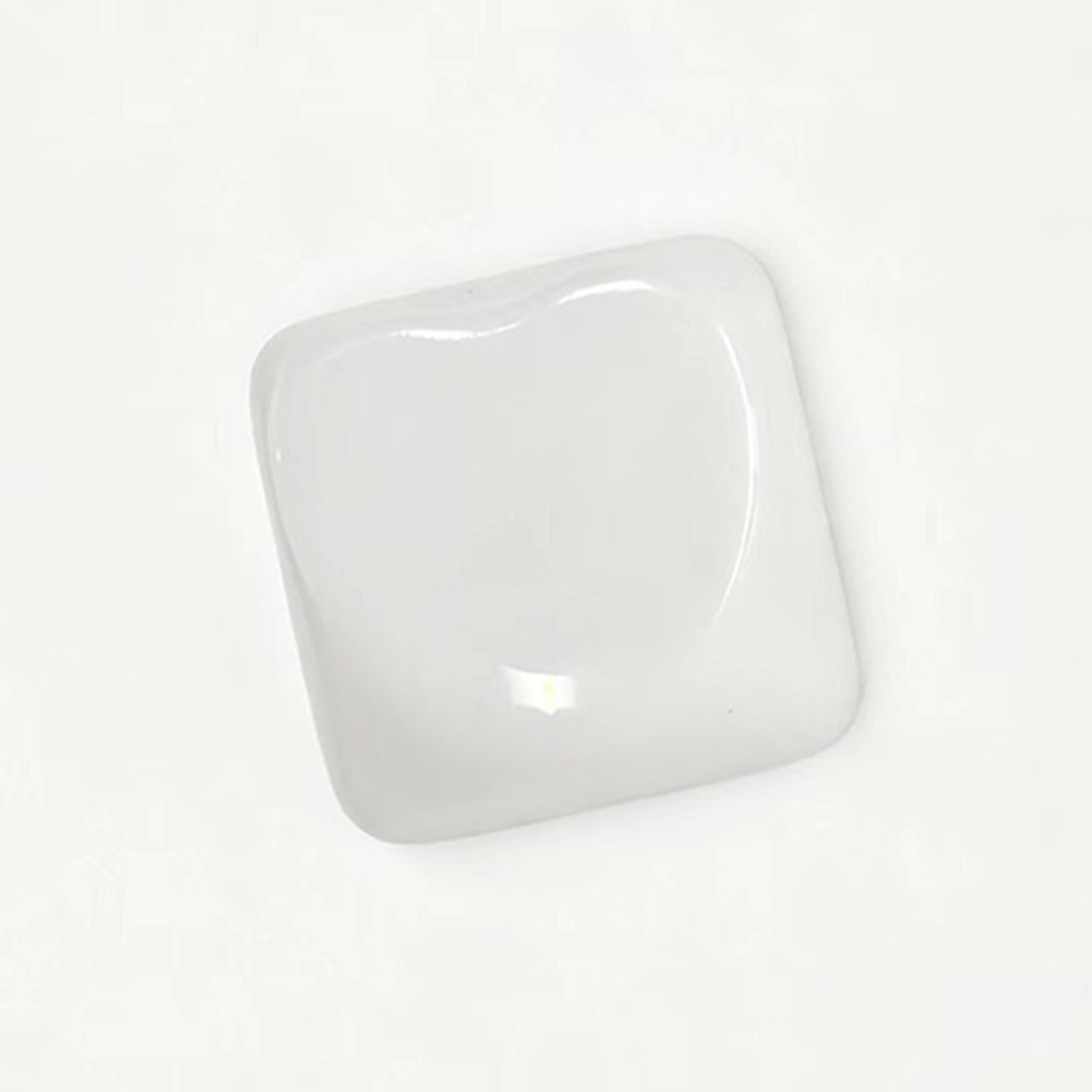 YMDK Heart-shaped PBT PC Blank Color Pink White Red Green Blue Yellow Purple 1u Cute Keycaps DIY(Blank PBT 1.6mm)