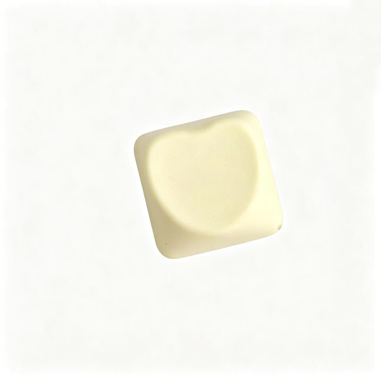 YMDK Heart-shaped PBT PC Blank Color Pink White Red Green Blue Yellow Purple 1u Cute Keycaps DIY(Blank PBT 1.6mm)