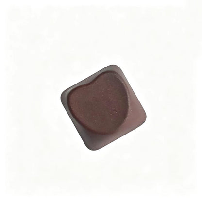YMDK Heart-shaped PBT PC Blank Color Pink White Red Green Blue Yellow Purple 1u Cute Keycaps DIY(Blank PBT 1.6mm)