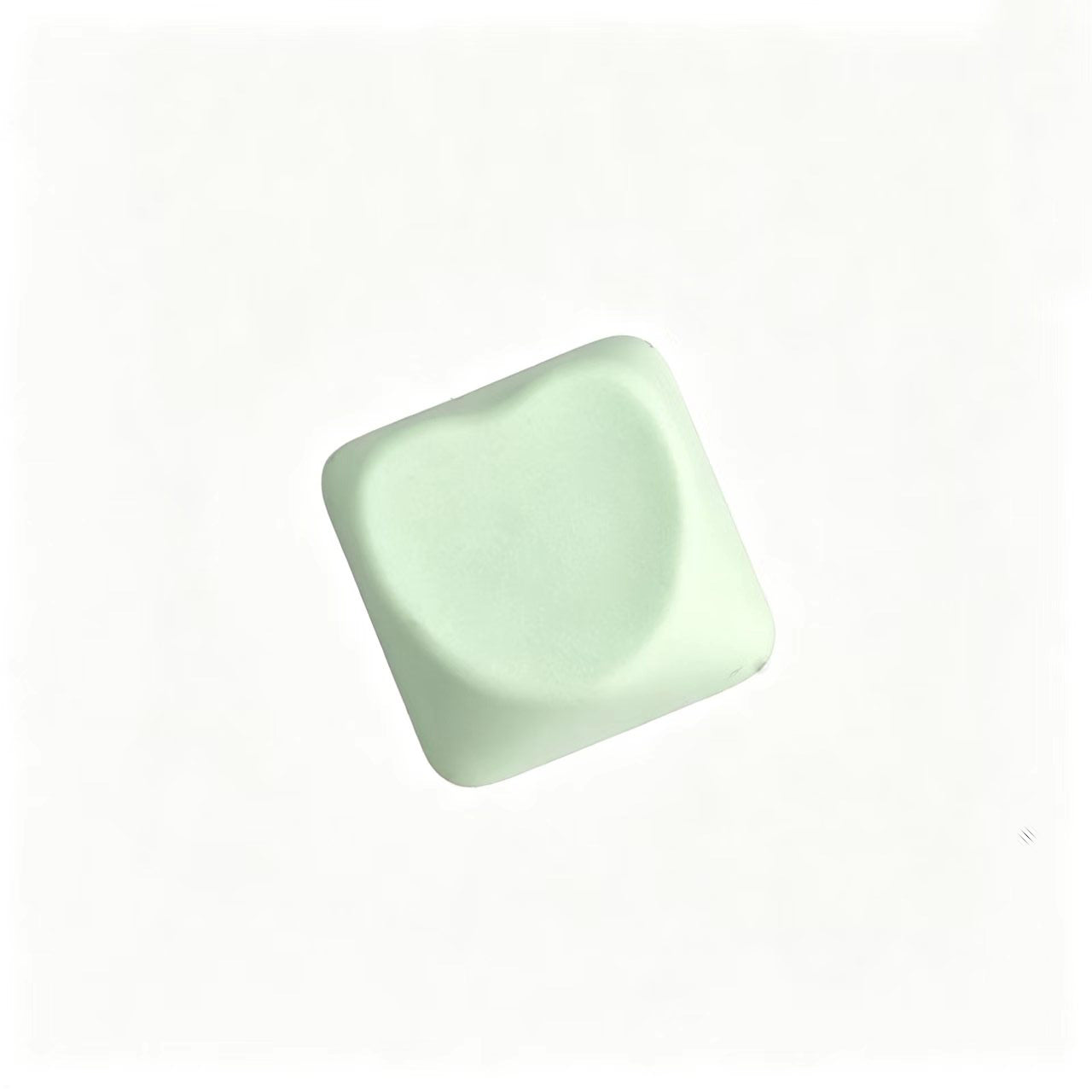 YMDK Heart-shaped PBT PC Blank Color Pink White Red Green Blue Yellow Purple 1u Cute Keycaps DIY(Blank PBT 1.6mm)