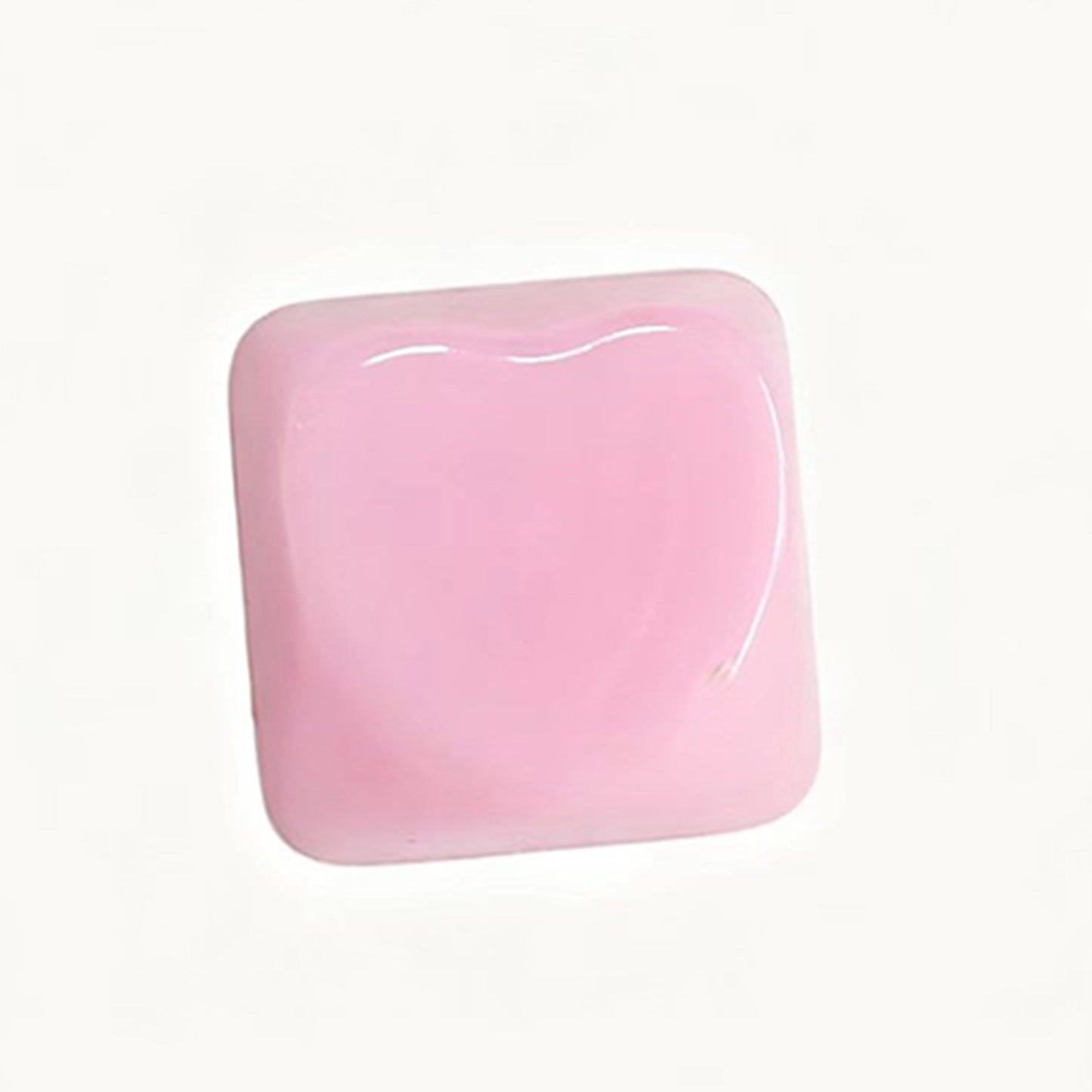 YMDK Heart-shaped PBT PC Blank Color Pink White Red Green Blue Yellow Purple 1u Cute Keycaps DIY(Blank PBT 1.6mm)