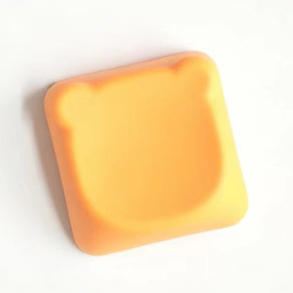 YMDK Bear Head PBT Blank Color Pink White Red Green Blue Yellow Purple 1u Cute Keycaps DIY(Blank PBT 1.6mm)