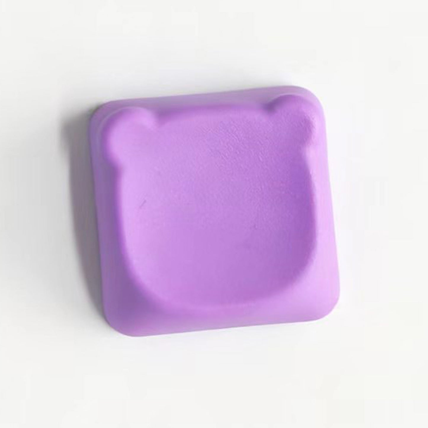 YMDK Bear Head PBT Blank Color Pink White Red Green Blue Yellow Purple 1u Cute Keycaps DIY(Blank PBT 1.6mm)