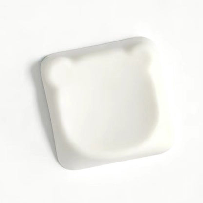 YMDK Bear Head PBT Blank Color Pink White Red Green Blue Yellow Purple 1u Cute Keycaps DIY(Blank PBT 1.6mm)