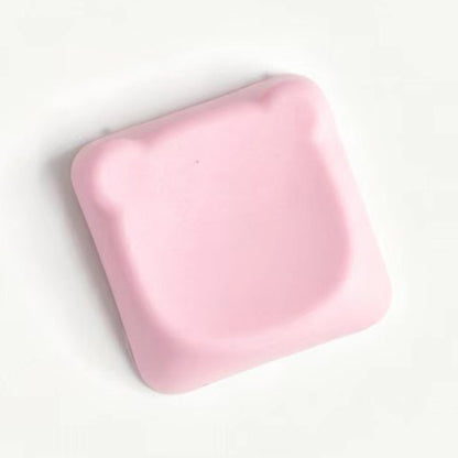 YMDK Bear Head PBT Blank Color Pink White Red Green Blue Yellow Purple 1u Cute Keycaps DIY(Blank PBT 1.6mm)