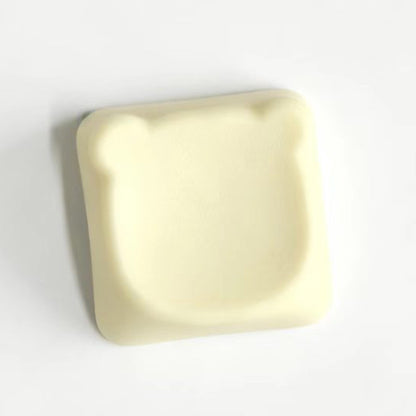 YMDK Bear Head PBT Blank Color Pink White Red Green Blue Yellow Purple 1u Cute Keycaps DIY(Blank PBT 1.6mm)