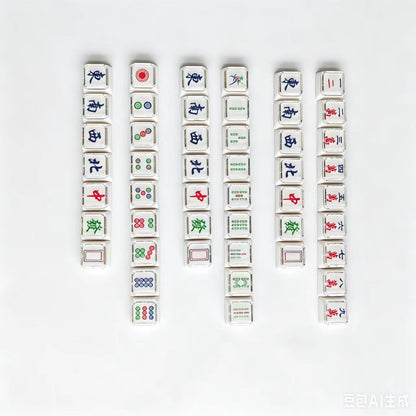 16 Keys Majiang 1u Double-layer Cover Cap Mahjong Tiao Wan Tong Set PC Keycaps For Numpad Pad Mx Mechanical Keyboard