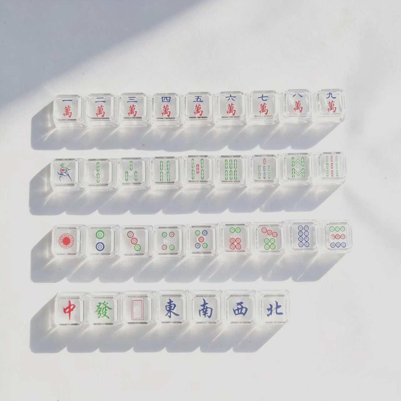 16 Keys Majiang 1u Double-layer Cover Cap Mahjong Tiao Wan Tong Set PC Keycaps For Numpad Pad Mx Mechanical Keyboard