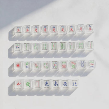 16 Keys Majiang 1u Double-layer Cover Cap Mahjong Tiao Wan Tong Set PC Keycaps For Numpad Pad Mx Mechanical Keyboard