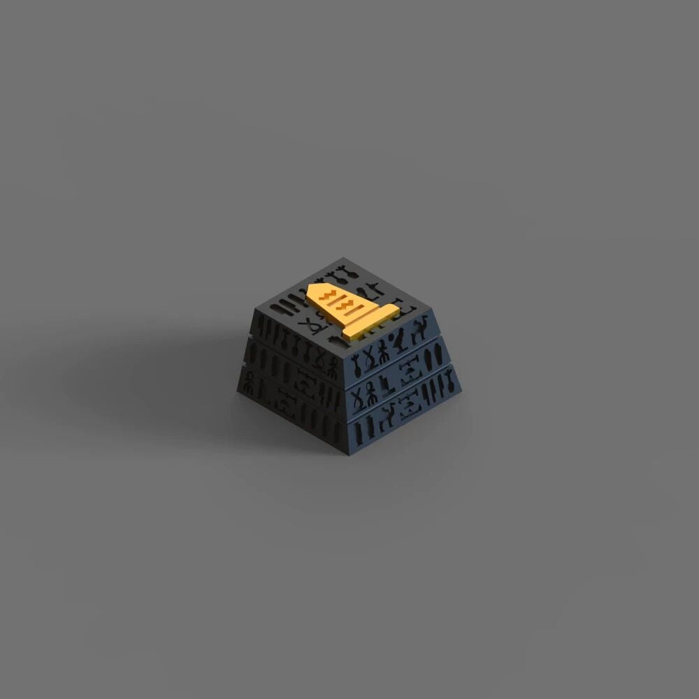 YMDK Egyptian Black Personalized Keycaps Creative Resin for MX Switches Mechanical Keyboard