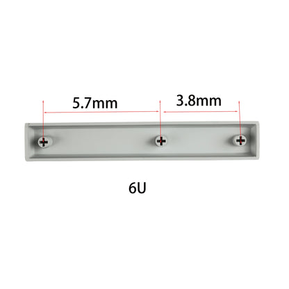 XDA Gray Convex Spacebar Keycap(1.75u 2u 2.25u 2.75u 3u 4.5u 5.5u 6u 6.25u 6.5u 7u/GH60 60% Filco K70 K95 Using)