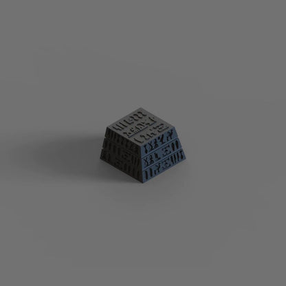 YMDK Egyptian Black Personalized Keycaps Creative Resin for MX Switches Mechanical Keyboard