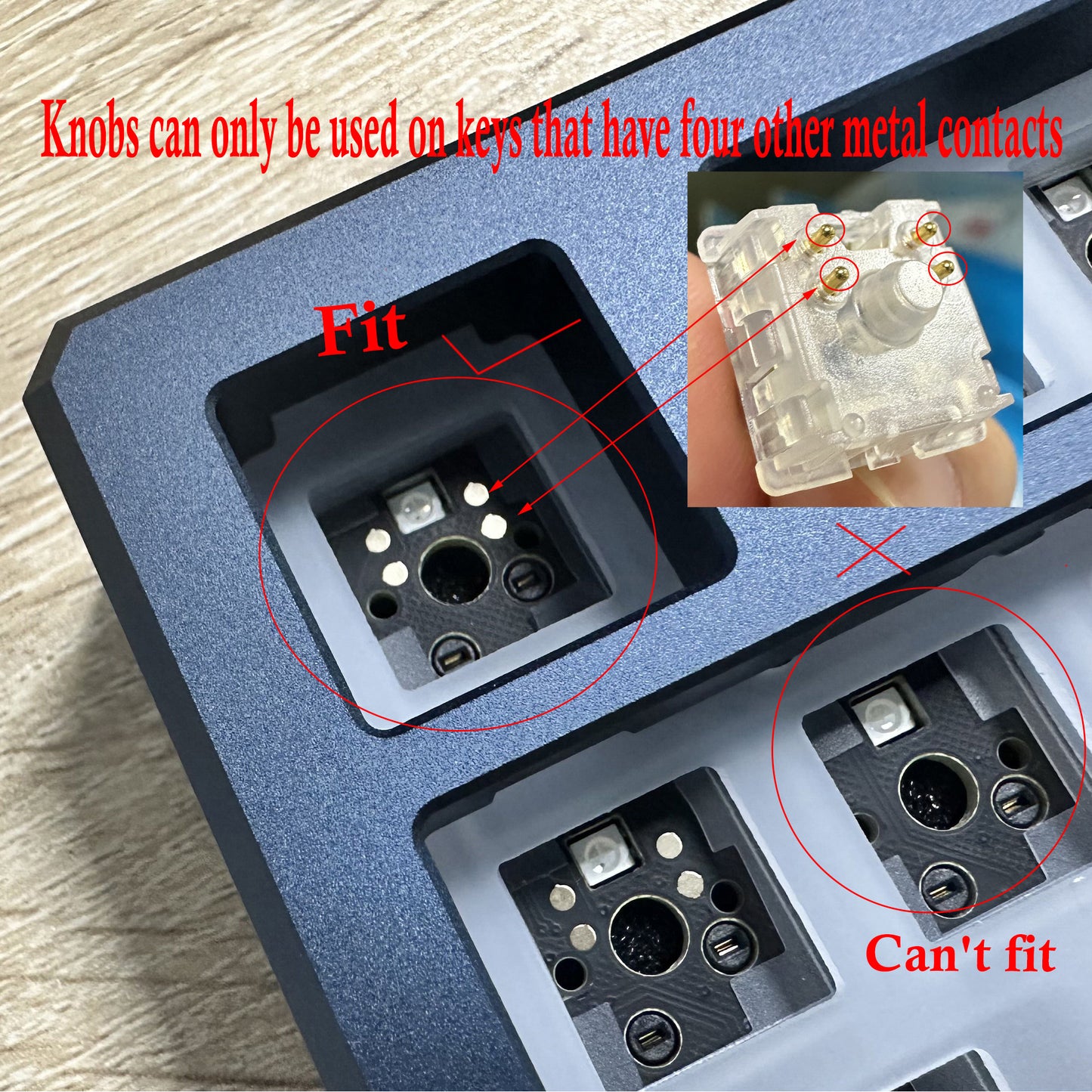 Knob Switches For GK980 GK75 Plastic Case Skyloong
