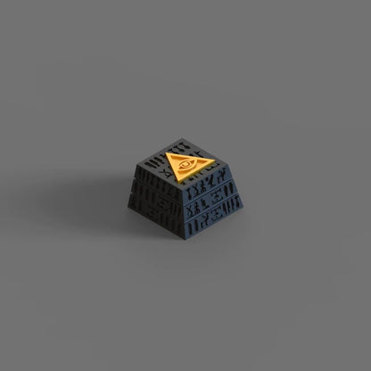 YMDK Egyptian Black Personalized Keycaps Creative Resin for MX Switches Mechanical Keyboard