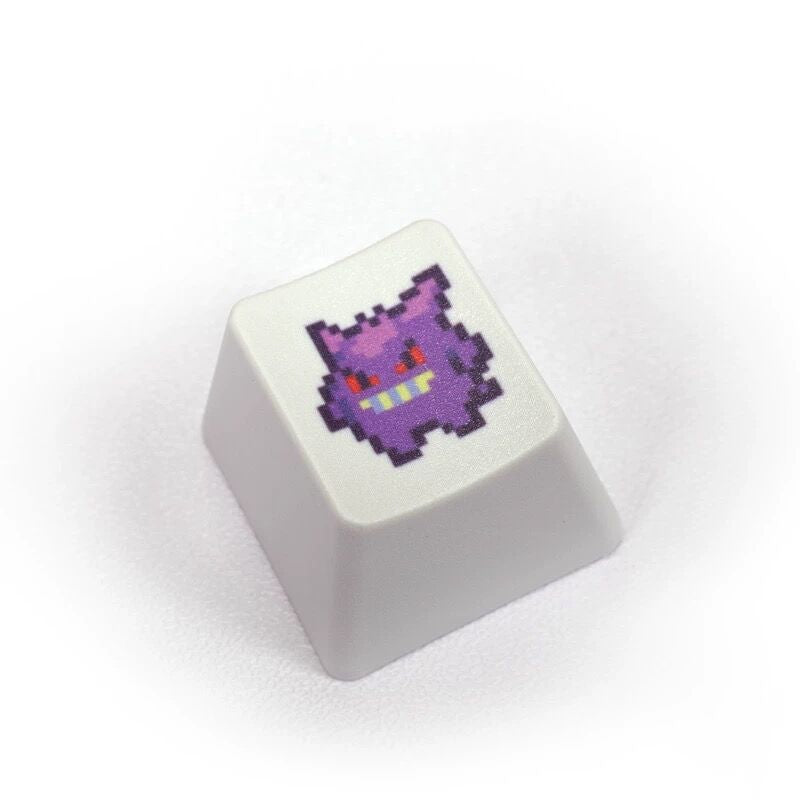 YMDK Pixel Style Theme Keycaps Cute Cartoon Pet Elf Personality Key Cap Dye Sublimation PBT OEM Profile R4 for Mechanical Keyboard