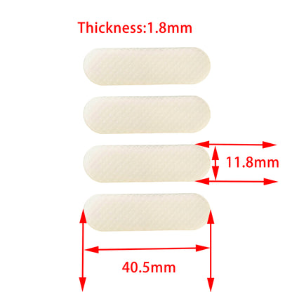 YMDK Rubber Feet Thickness 1.8mm Anti-slip Self-adhesive Silicone Shockproof Protective Pad for Keyboard Base Cabinet