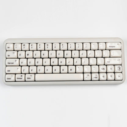 YMDK 136 Keys MAC Style Jade Ceramic Feel MOA Profile PC Material Top Print Keycaps for 61/68/87/98/104/108 MX Mechanical Keyboards