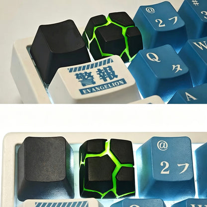 YMDK Rock Crevice Artisan Resin Keycaps R4 Unique Creative Shine Through for MX Mechanical keyboard
