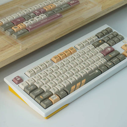 YMDK Postman Theme Keycaps Full Set 127 Keys XDA Profile PBT Dye Sub Keycap for MX Mechanical Keyboard