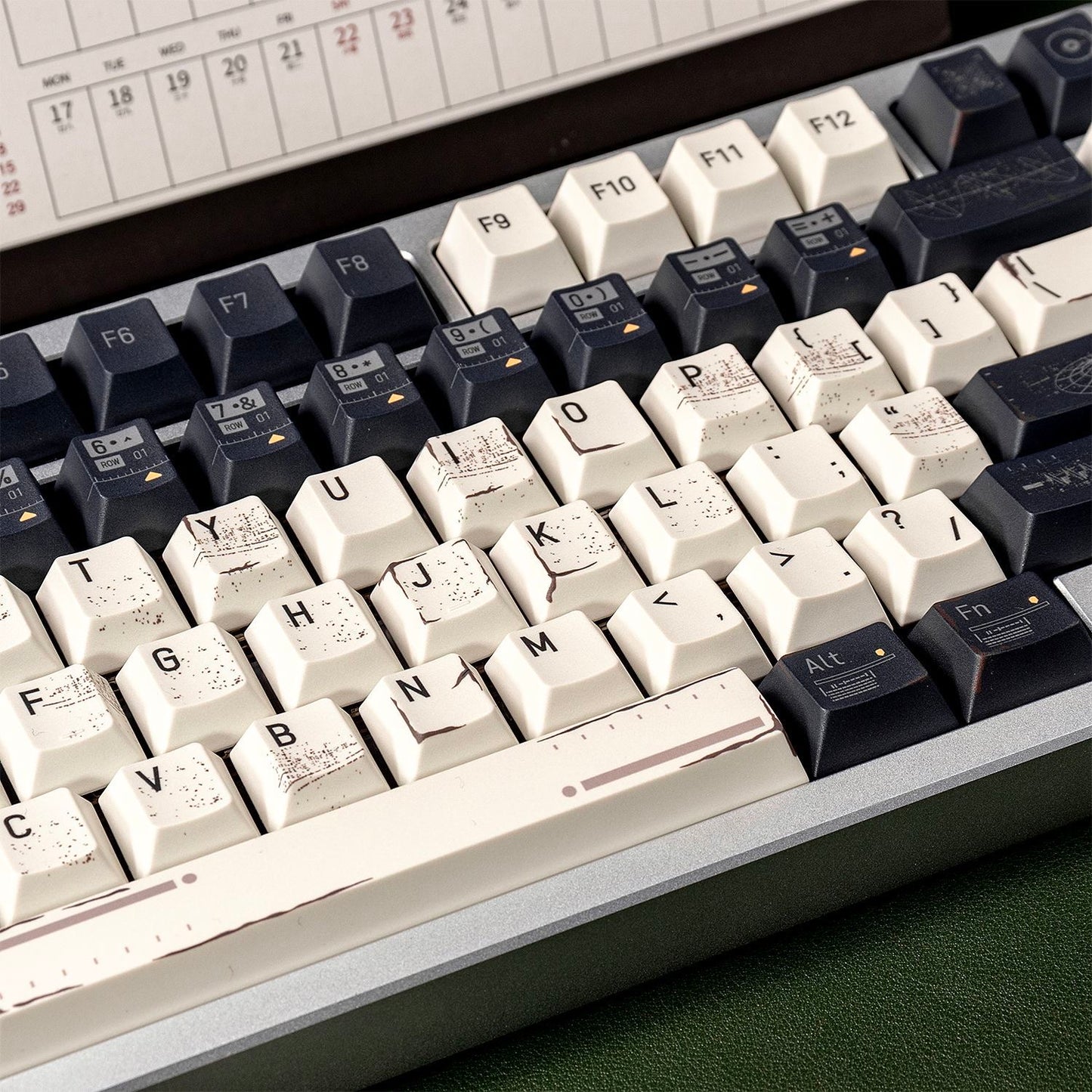 YMDK Future Theme Keycaps 142 Keys PBT Dye Sub Cherry Profile Cool Keycap for 61/64/68/84/87/96/108 MX Mechanical Keyboard