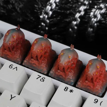 YMDK Fluid Dragon Three-dimensional Personality Keycaps Creative Interesting 3D Printed Key Cap Resin Keycaps for MX Mechanical keyboard