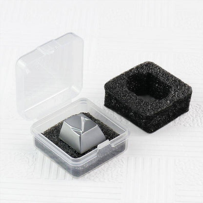 YMDK Metal CNC Cut Personalized Keycaps Creative Cool PVD Electroplating Process Multi-color for MX Mechanical Keyboard