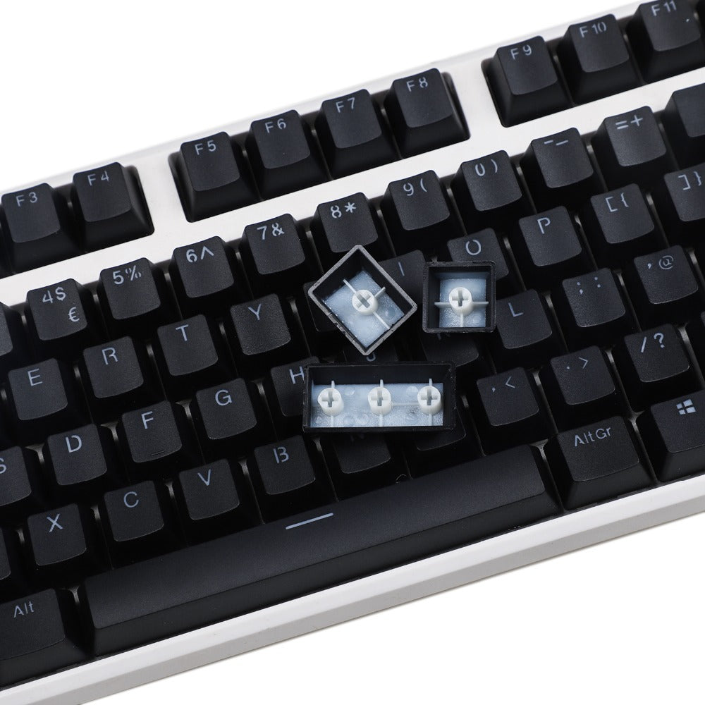 YMDK 105 German ISO Double Shot PBT Shine Through OEM Profile Keycap set Suitable For Cherry MX Switches Mechanical Keyboard