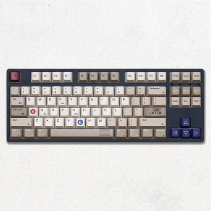 YMDK 133 Keys 1989 Dye Sub PBT Cherry Profile Top Print Keycap for 61 68 75 84 87 96 104 108 MX Mechanical Keyboard Layout