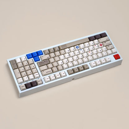 YMDK 138 Keys 1989 Dye Sub PBT Cherry Profile Top Print Keycap for 61 68 75 84 87 96 104 108 MX Mechanical Keyboard Layout