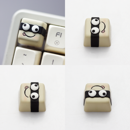 YMDK Funny Expression Personality Keycaps Cute Interesting keycap Homemade Resin Key Caps for MX Mechanical Keyboard