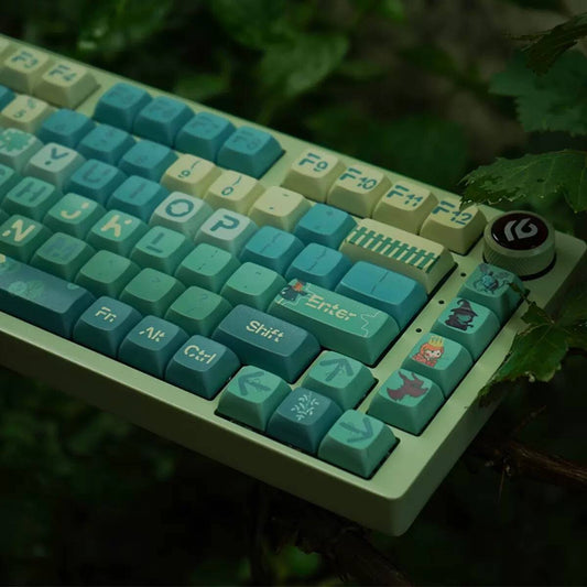 YMDK The Wizard of Oz Theme Keycaps Full Set 127 Keys XDA Profile PBT Dye Sub Keycap for MX Mechanical Keyboard