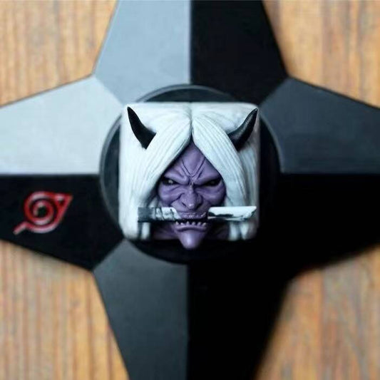 YMDK Ghoul Personality Keycaps Creative Keycap Forbidden Ninjutsu Theme Key Cap for MX Mechanical Keyboard