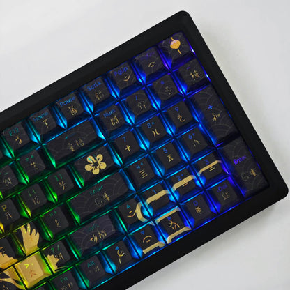YMDK Dawn of the Other Shore Theme Keycaps Full Set 128 Keys PBT Dye Sub Cherry Profile Keycap for MX Mechanical Keyboard
