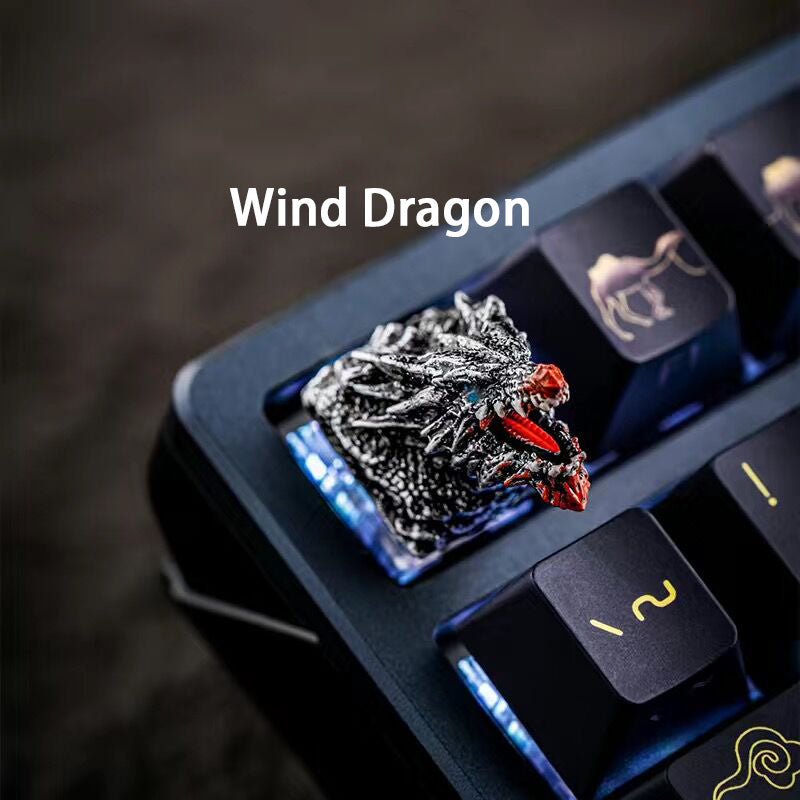 YMDK Dinosaur Theme Personalized Keycaps Monster Key Cap Resin 3D Print for Mechanical Keyboard