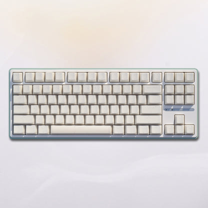 YMDK 142 keys Cherry Profile White Jade Top Print for 75/87/98/104/108 MX Mechanical Keyboard