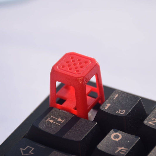 YMDK Stool Keycaps Cute Miniature Plastic Stool 3D Print Resin for Mechanical Keyboard