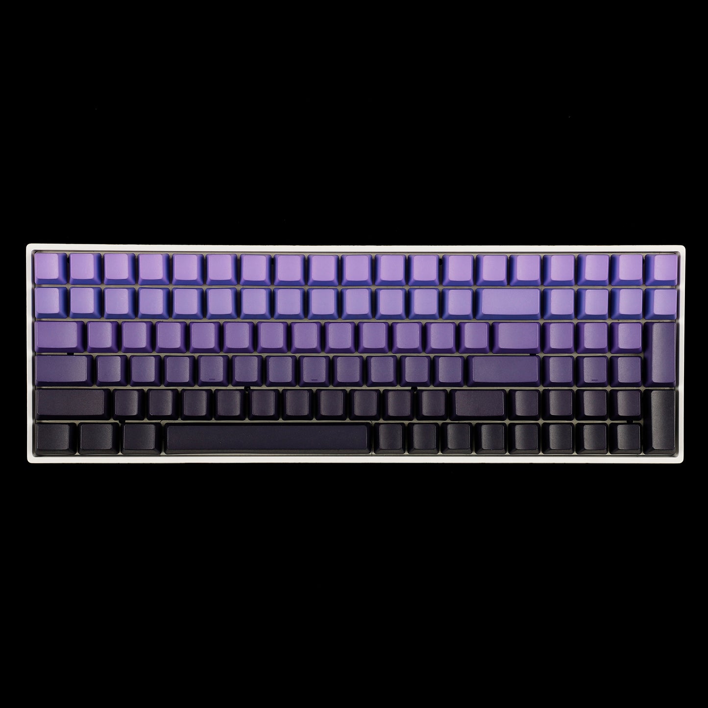 124 Purple/Red Gradient Blank Keycaps(OEM Profile PBT 1.5mm/108 104 96 87 61 68 NJ80 GMMK 84 KBD75 KBD67 XD64 GK64 Using)