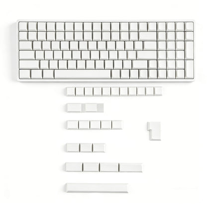 YMDK 127 Key Black White Blank ZDA XDA V2 Keycaps PBT Keycap for MX Keyboard 104 87 61 Melody 96 KBD75 ID80 GK64 SP84