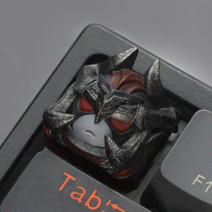 YMDK Sword Demon Personality Keycap Resin Novel Trend Decoration Light Transmission for Mechanical Keyboard