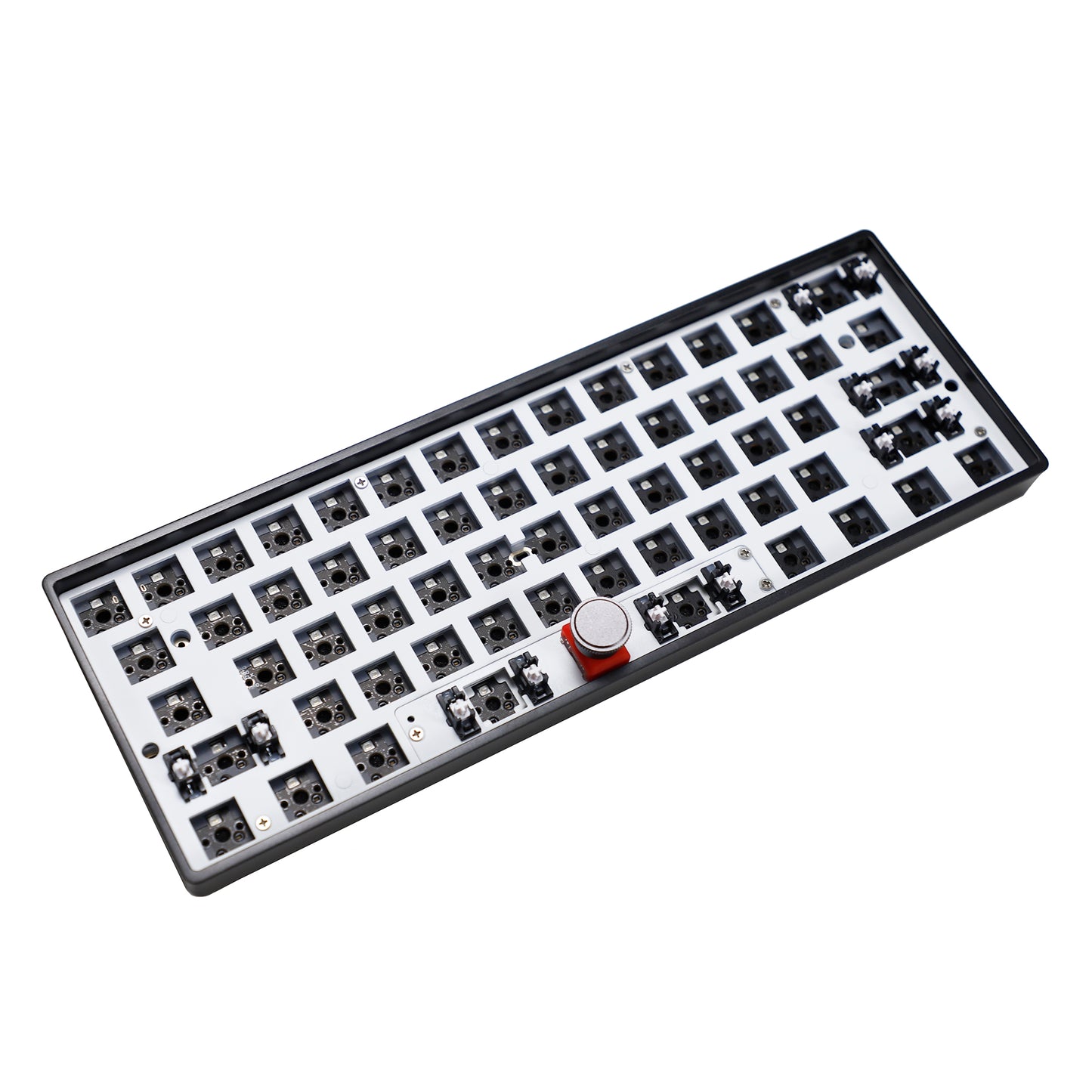 GK61 Pro RGB Wired Gasket Hot Swap Hot-swappable Knob 60% Fully Programmable NKRO Keyboard Kit（Support QMK VIA Support Split space ）