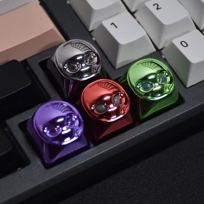 YMDK Alien Personalized Keycaps Energy Warehouse Spaceship Translucent Keycap Creative Cute Funny Key Caps for MX Mechanical Keyboard