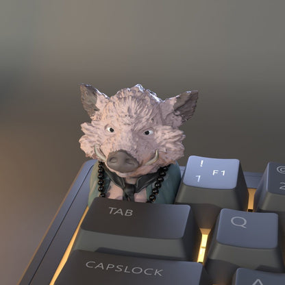 YMDK Mythology Bajie Pig Theme Keycaps Novel Game Stereo 3D Printed Keycaps for Mechanical Keyboards