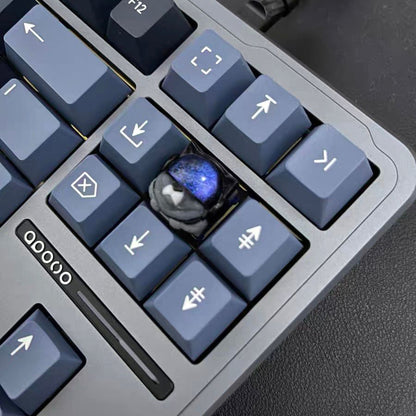 YMDK Space Dog Personalized Keycaps Novel Cool 3D Printing Custom Resin Game ESC for Mechanical Keyboard